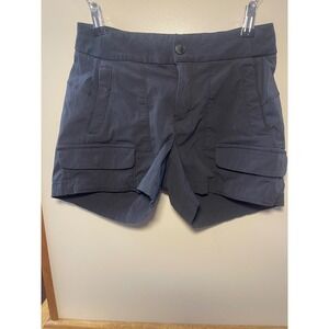 Athleta Trekkie Cargo Shorts Womens 2 Gray Utility Hiking Outdoor